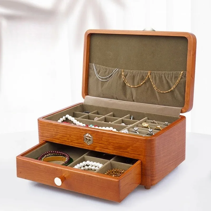 Solid Wood Jewellery Box Retro Jewelry Boxes Multifunctional Jewellery Organizer Case Necklace Earring Bracelet Jewelry Cases
Solid Wood Jewellery Box Retro Jewelry Boxes Multifunctional Jewellery Organizer Case Necklace Earring Bracelet Jewelry Cases