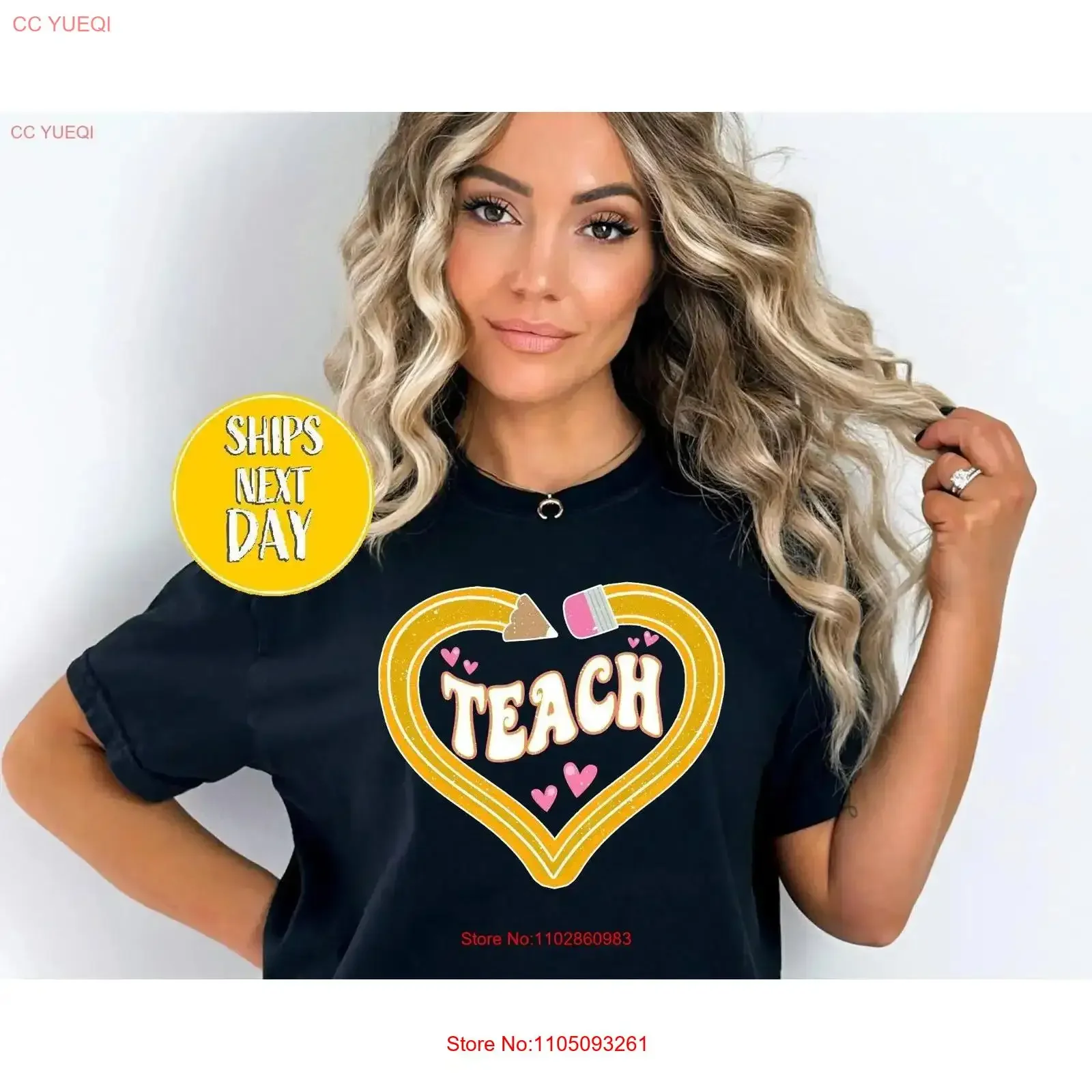 Retro Teach Heart Pencil T Shirt Teacher Life Inspirational Love Teaching Is A Work Of SC005 vintage Washed homme Versatile
Retro Teach Heart Pencil T Shirt Teacher Life Inspirational Love Teaching Is A Work Of SC005 vintage Washed homme Versatile