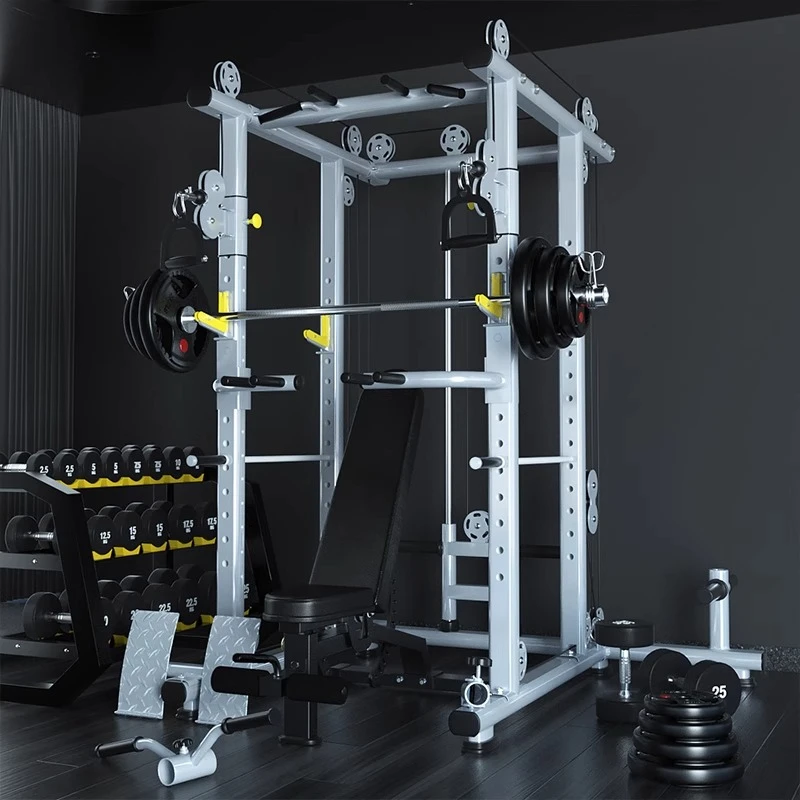 Training equipment, high pull set combination, free frame squat bench press frame
Training equipment, high pull set combination, free frame squat bench press frame