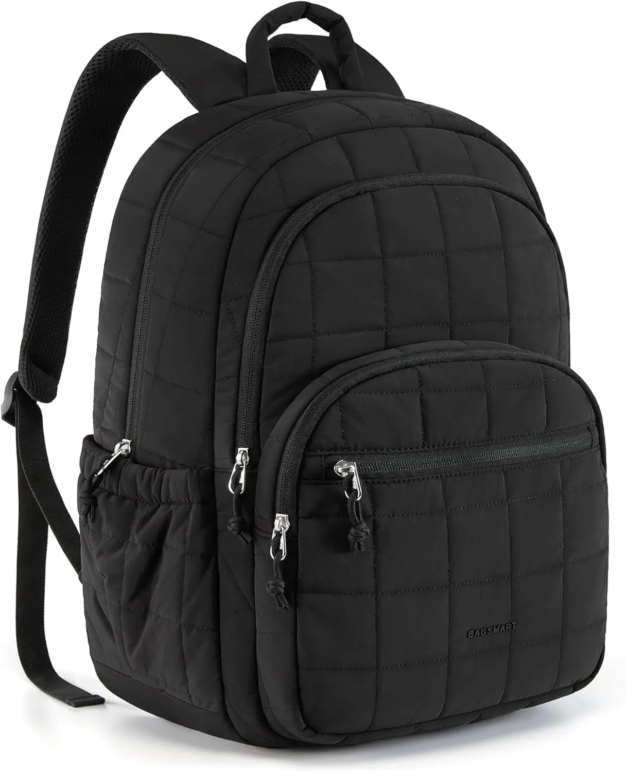 Stylish Quilted Laptop Backpack for Women, Water-Resistant Daypack Fits 15.6 Inch, Black
Stylish Quilted Laptop Backpack for Women, Water-Resistant Daypack Fits 15.6 Inch, Black