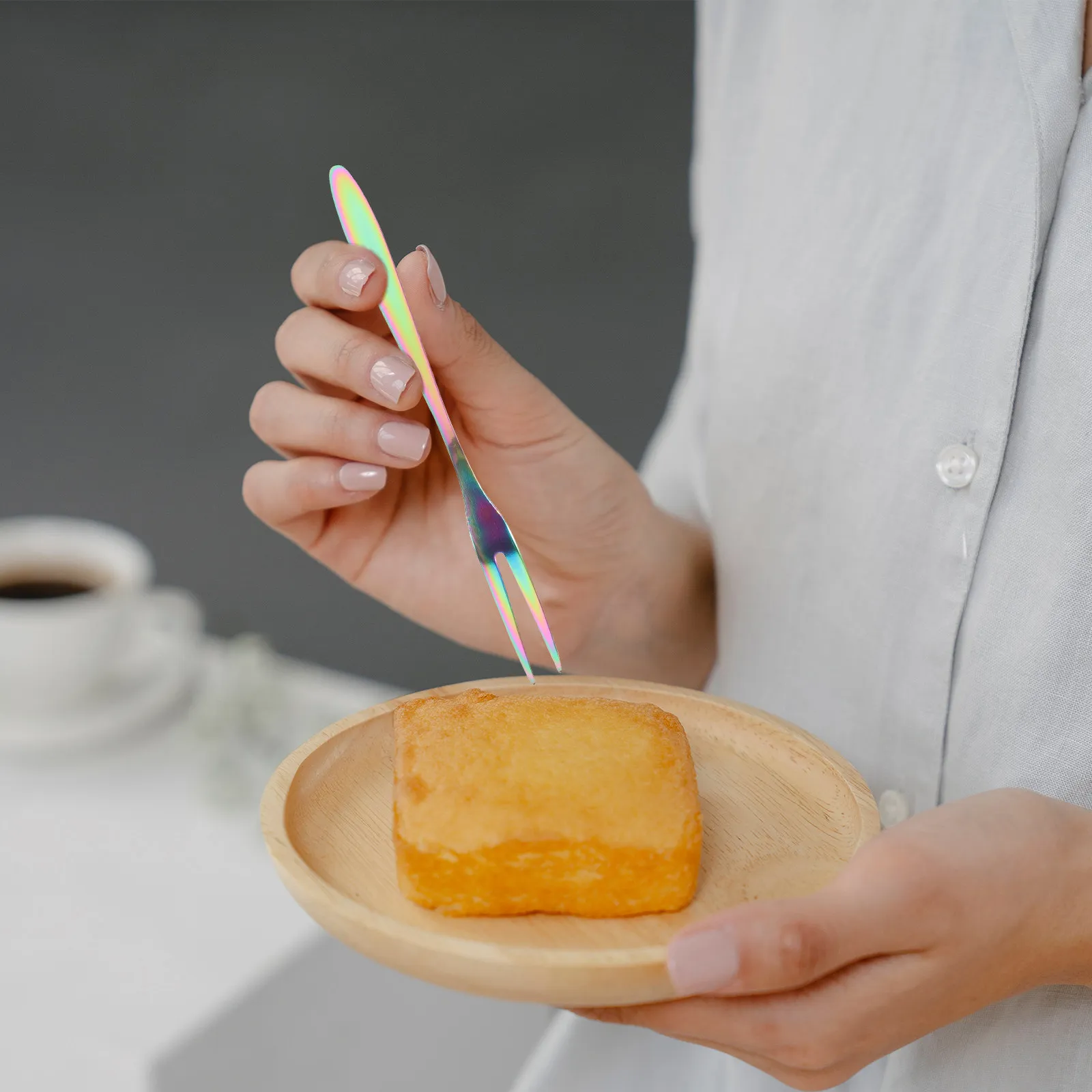 10Pcs Stainless Steel Fruit Forks Two-Prong Dessert Salad Forks for Parties Weddings Hotels Cafes Beach Bar Home Use Reusable
10Pcs Stainless Steel Fruit Forks Two-Prong Dessert Salad Forks for Parties Weddings Hotels Cafes Beach Bar Home Use Reusable