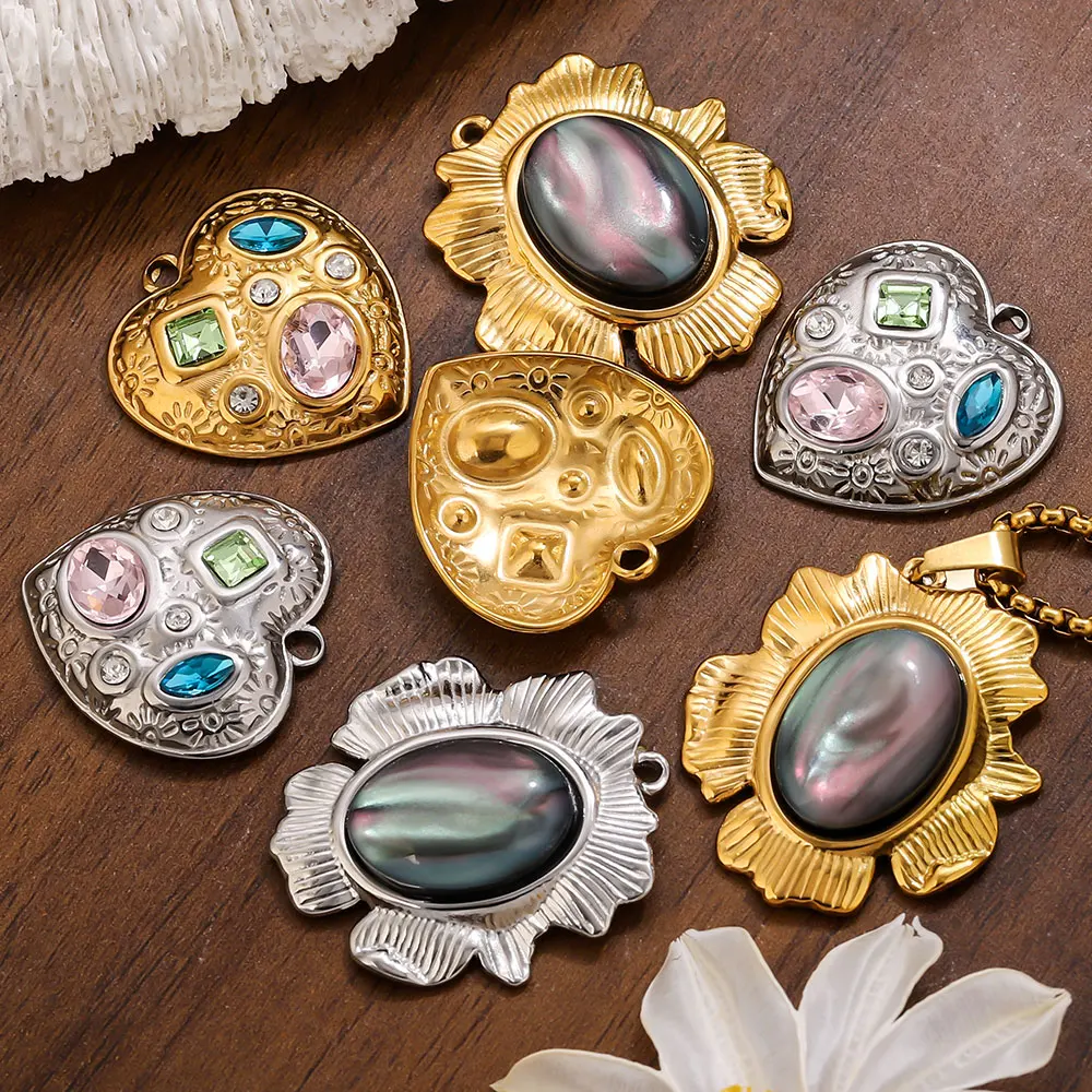 3pcs/Lot Stainless Steel Zircon Oval Heart Charms for Diy Women's Earrings Necklace Pendant Jewelry Making Accessories Wholesale
3pcs/Lot Stainless Steel Zircon Oval Heart Charms for Diy Women's Earrings Necklace Pendant Jewelry Making Accessories Wholesale