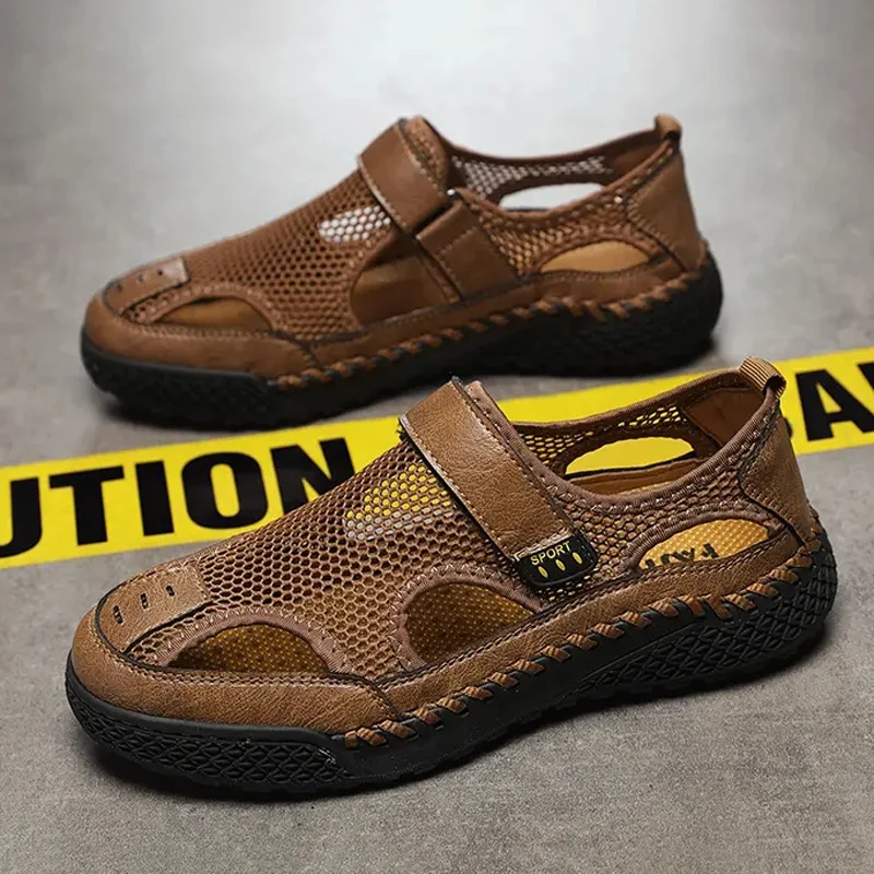 Large Size Mesh Breathable Cool Sandals for Men Summer Comfortable Outdoor Fashion Casual Shoes Simple Anti Skid Male Sandals
Large Size Mesh Breathable Cool Sandals for Men Summer Comfortable Outdoor Fashion Casual Shoes Simple Anti Skid Male Sandals