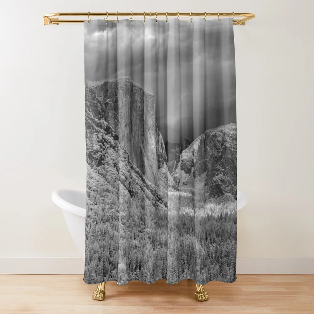 Yosemite National Park wilderness panoramic landscape black and white photographic print / photograph Shower Curtain
Yosemite National Park wilderness panoramic landscape black and white photographic print / photograph Shower Curtain