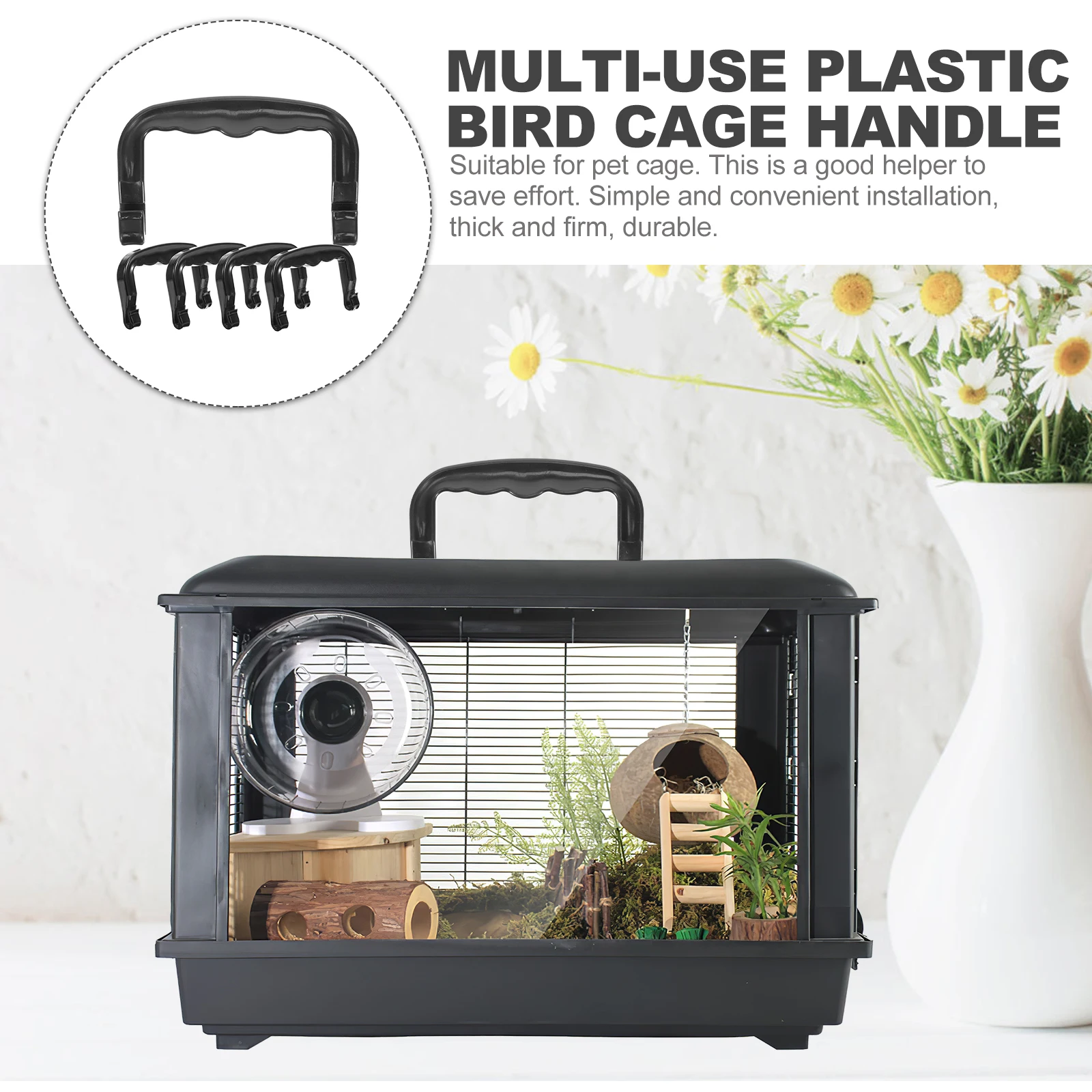 5pcs Pet Cage Handle Durable Portable Rabbit Crate Hamster Small Detachable Cages Outdoor Plastic Lightweight
5pcs Pet Cage Handle Durable Portable Rabbit Crate Hamster Small Detachable Cages Outdoor Plastic Lightweight
