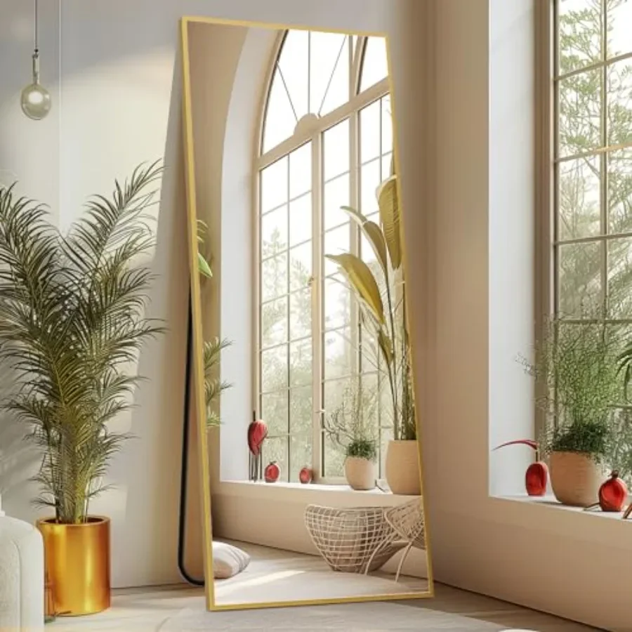 64x21 Full Length Mirror for Bedroom Living Room Cloakroom, Aluminum Alloy Thin Frame, Gold, Leaning or Standing Full Body Mirr
64x21 Full Length Mirror for Bedroom Living Room Cloakroom, Aluminum Alloy Thin Frame, Gold, Leaning or Standing Full Body Mirr
