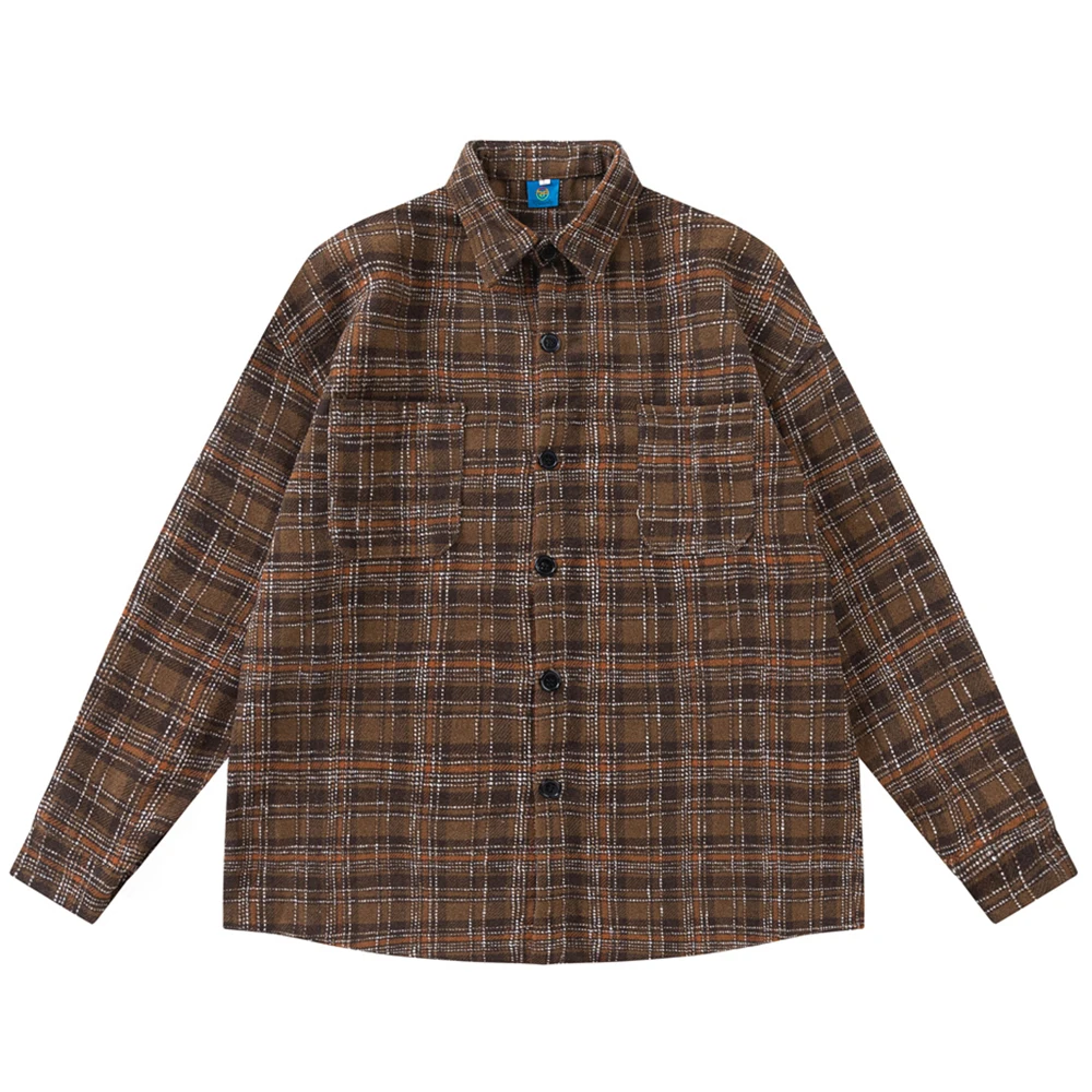 Plaid Woolen Material Shirt Jacket Men Autumn Casual Men's Jackets Outerwear Clothing 3 Colors
Plaid Woolen Material Shirt Jacket Men Autumn Casual Men's Jackets Outerwear Clothing 3 Colors