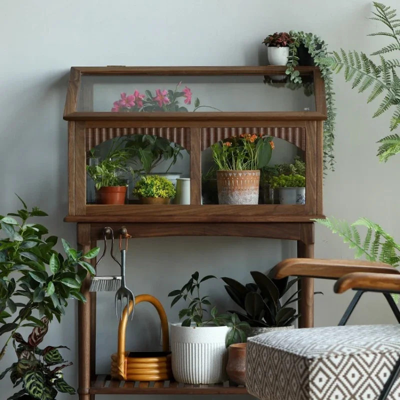 Solid wood flower rack, balcony floor-to-ceiling wood antifreeze and thermal insulation planting flower plant display rack
Solid wood flower rack, balcony floor-to-ceiling wood antifreeze and thermal insulation planting flower plant display rack