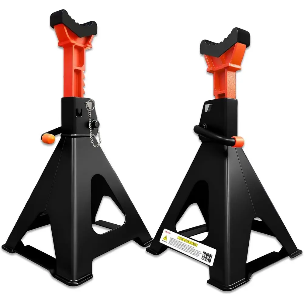Heavy-Duty 6-Ton Adjustable Jack Stands with Double Lock, 13,200 LB Capacity, 15.35-22.05 Height Range, Pair
Heavy-Duty 6-Ton Adjustable Jack Stands with Double Lock, 13,200 LB Capacity, 15.35-22.05 Height Range, Pair