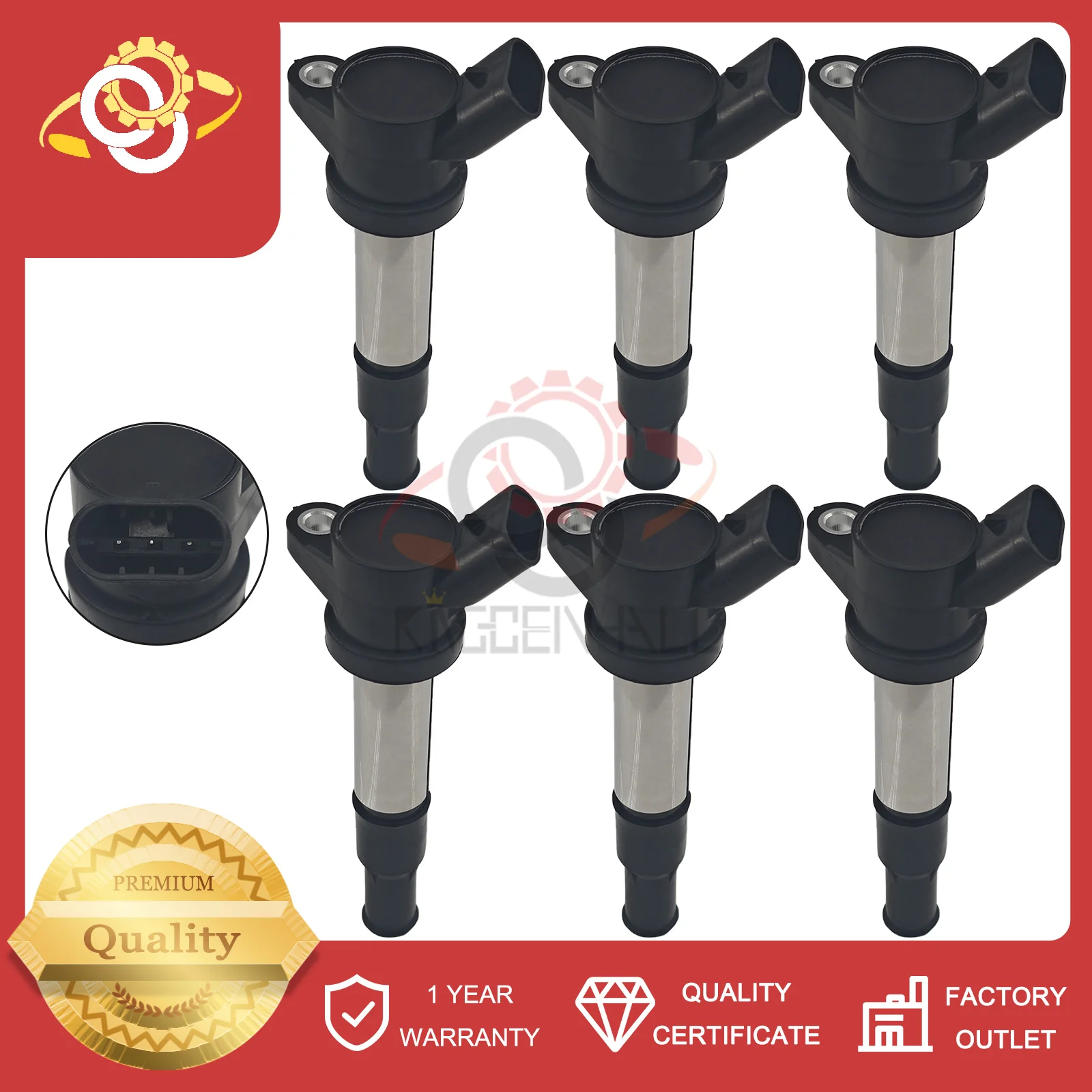 6Pcs Coil Ignition Compatible With Chevrolet EPICA 2L Epica HOLDEN Suzuki Verona 2.5L L6 19005277 25181813
6Pcs Coil Ignition Compatible With Chevrolet EPICA 2L Epica HOLDEN Suzuki Verona 2.5L L6 19005277 25181813