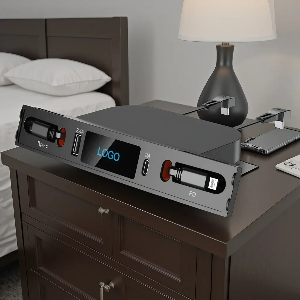 Docking Station LED Smart Coupler Station Equipped with Fast Charger Comes with Type C Charging Cables
Docking Station LED Smart Coupler Station Equipped with Fast Charger Comes with Type C Charging Cables