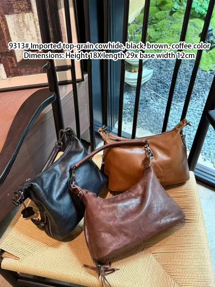 Crossbody Bag Female Shoulder Messenger Luxury Ladies Bags Commuter Cowhide Tote Large Capacity Handbag Purses 2025 New
Crossbody Bag Female Shoulder Messenger Luxury Ladies Bags Commuter Cowhide Tote Large Capacity Handbag Purses 2025 New