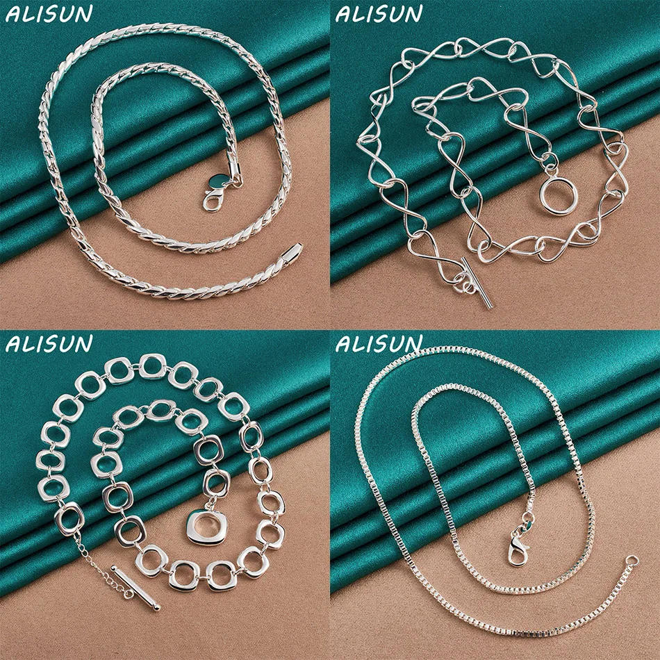 ALISUN 925 Sterling Silver 50cm Design Necklace For Women Men Creativity Gifts Street All-match Party And Daily Wear
ALISUN 925 Sterling Silver 50cm Design Necklace For Women Men Creativity Gifts Street All-match Party And Daily Wear