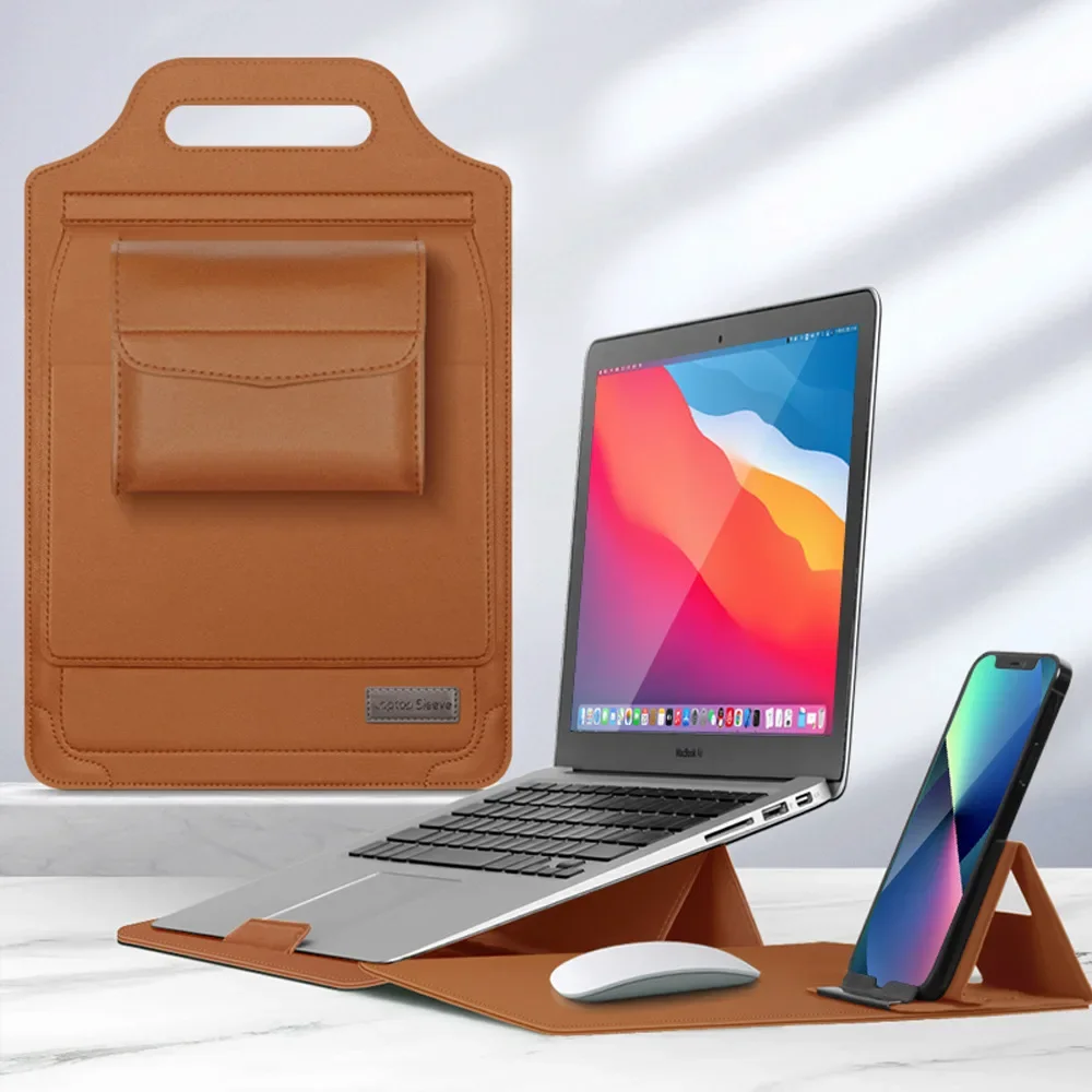 Laptop Handbag Case Stand Phone 11 12 13 14 15 inch Universal Shockproof Soft Notebook Sleeve Cases Leather Storage Bag Pouch
Laptop Handbag Case Stand Phone 11 12 13 14 15 inch Universal Shockproof Soft Notebook Sleeve Cases Leather Storage Bag Pouch