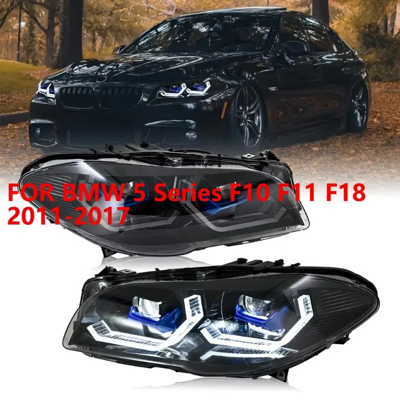 1 комплект светодиодных фар для BMW 5 серии F10 F11 F18 2011-2017, левая + правая фара в сборе 
1 комплект светодиодных фар для BMW 5 серии F10 F11 F18 2011-2017, левая + правая фара в сборе