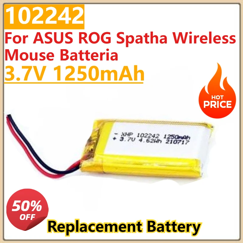 High Quality New 3.7V 1250mAh Replacement Battery For ASUS ROG Spatha Wireless Mouse Batteria
High Quality New 3.7V 1250mAh Replacement Battery For ASUS ROG Spatha Wireless Mouse Batteria
