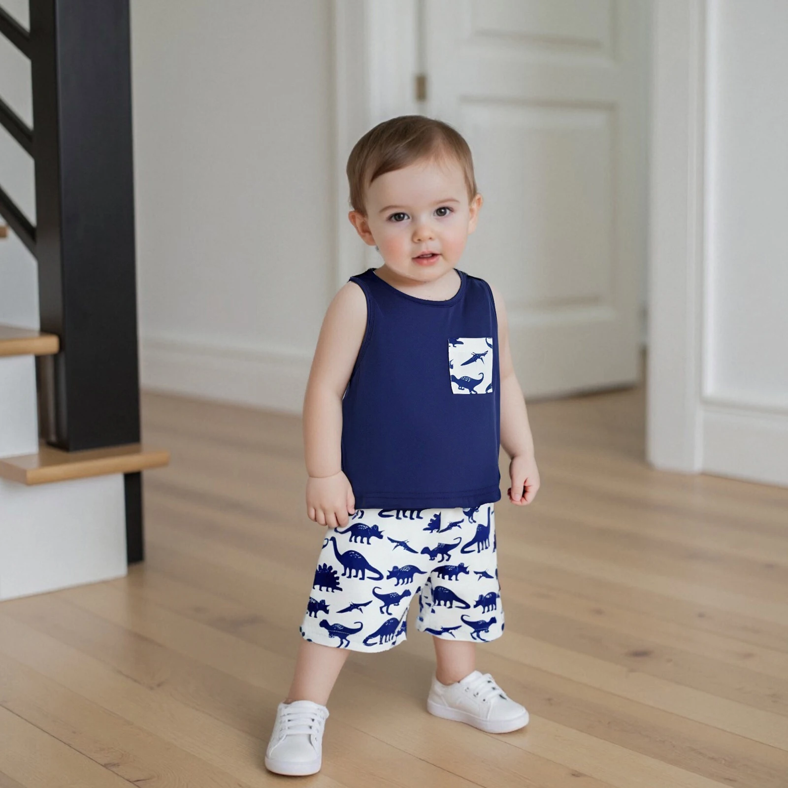2Pcs Baby Clothing Boy Summer Outfits Sleeveless Sailboat Print Tank Tops + Shorts Set Toddler Clothes
2Pcs Baby Clothing Boy Summer Outfits Sleeveless Sailboat Print Tank Tops + Shorts Set Toddler Clothes