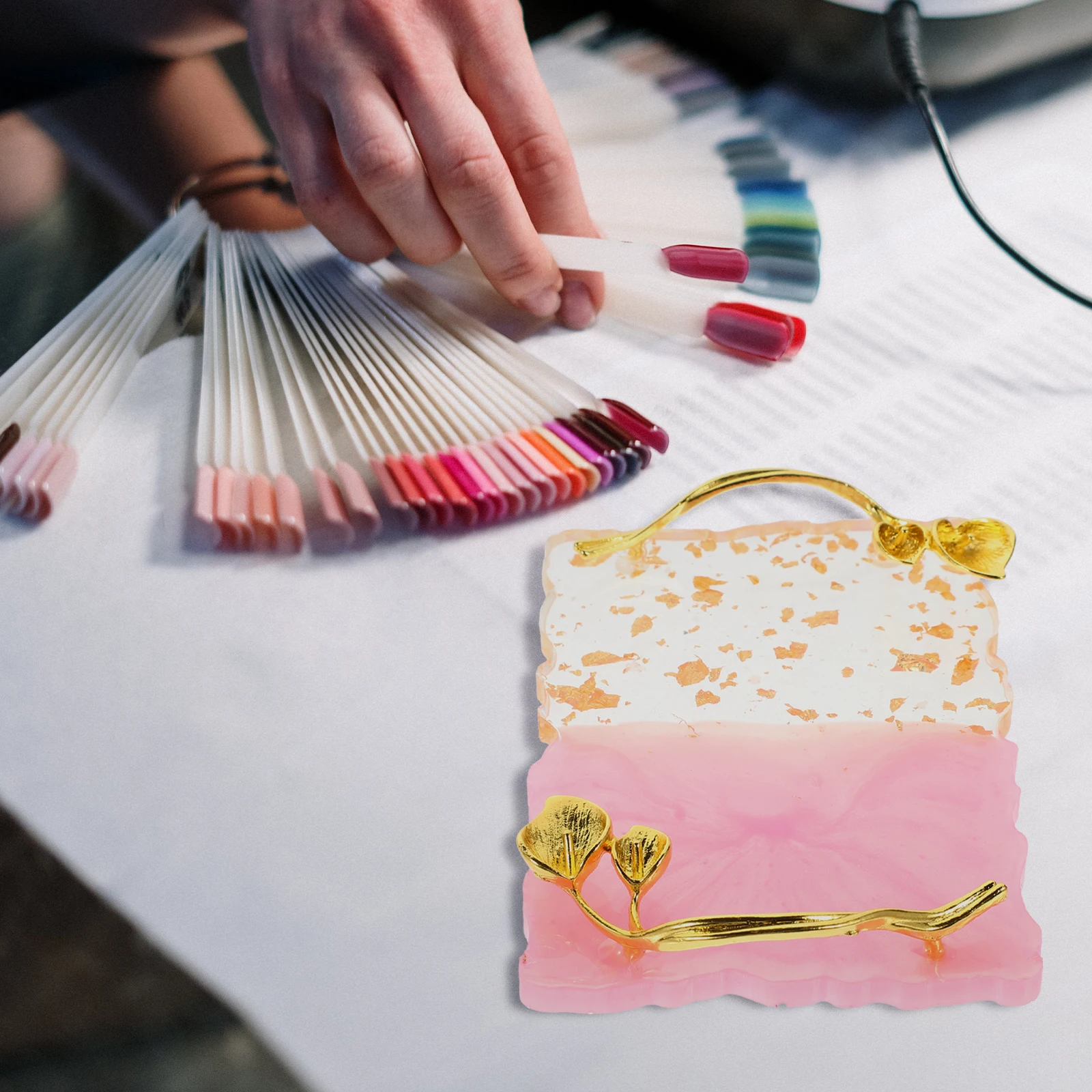 Nail Art Display Board Resin Pallet for Painting Nails Holder Plate Accessories Pink Dish Multifunctional Nail
Nail Art Display Board Resin Pallet for Painting Nails Holder Plate Accessories Pink Dish Multifunctional Nail