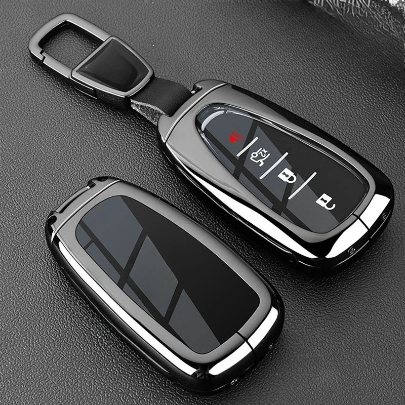 Zinc Alloy Key Cover Case for Chevrolet Malibu XL/Trax/Equinox/Trailblazer/Orlando - Protective Key Fob Shell Key Bag Chain
Zinc Alloy Key Cover Case for Chevrolet Malibu XL/Trax/Equinox/Trailblazer/Orlando - Protective Key Fob Shell Key Bag Chain