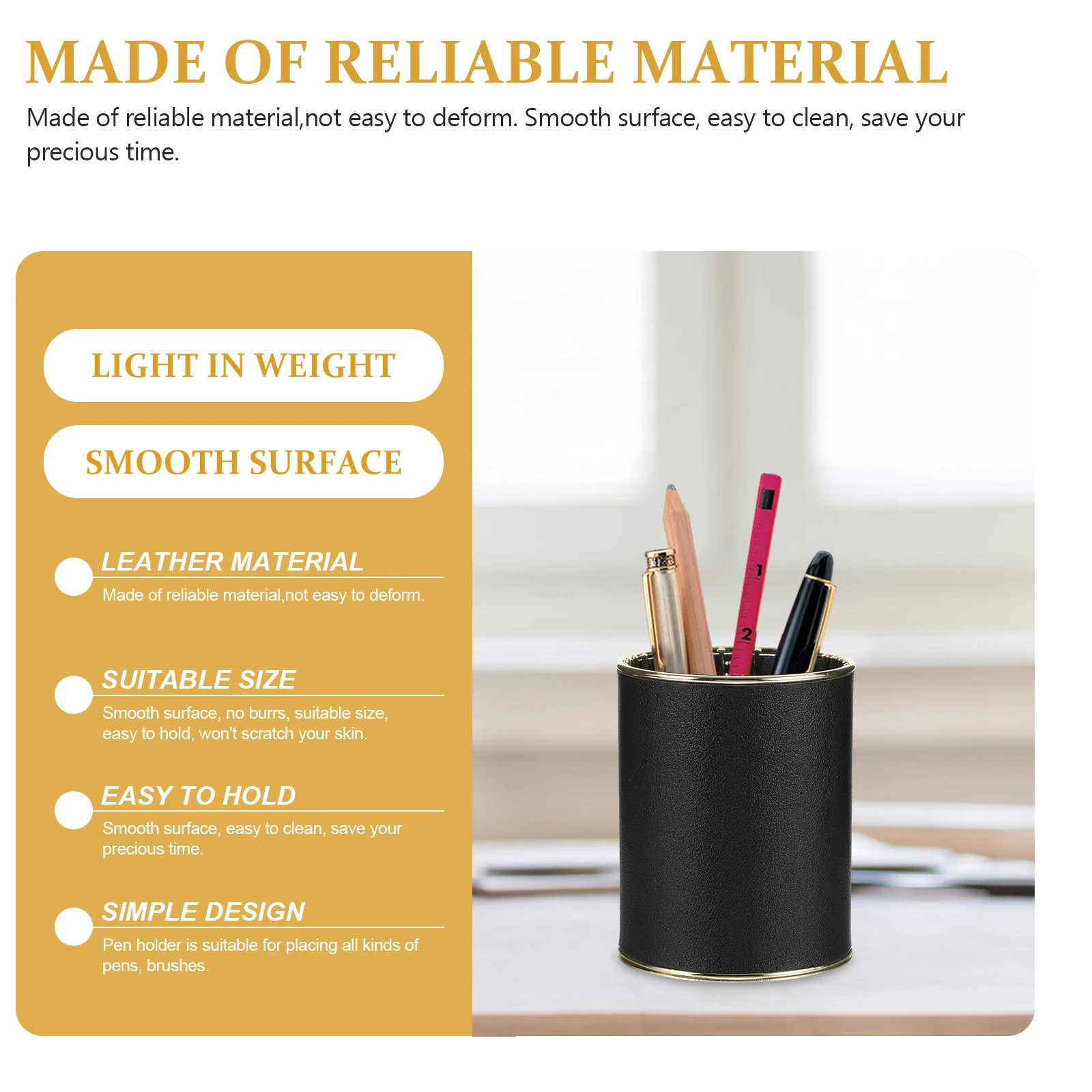 Pen Holder Desk Stand Cup for Pencil Container Holders Desktop Marker Men Bucket Pretty Holds
Pen Holder Desk Stand Cup for Pencil Container Holders Desktop Marker Men Bucket Pretty Holds