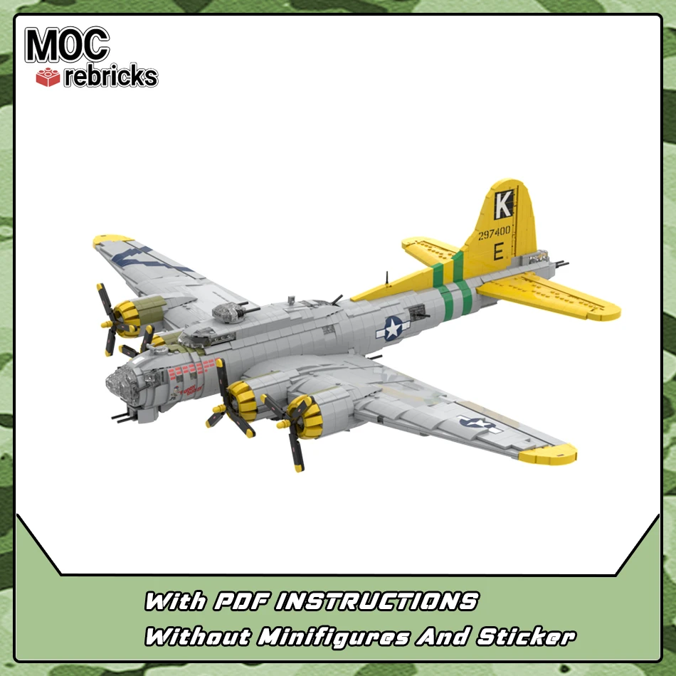 WW II Тяжелая боевая техника самолет летающая крепость MOC Военная серия модель сборный Блок Набор игрушек Детский подарок
WW II Тяжелая боевая техника самолет летающая крепость MOC Военная серия модель сборный Блок Набор игрушек Детский подарок