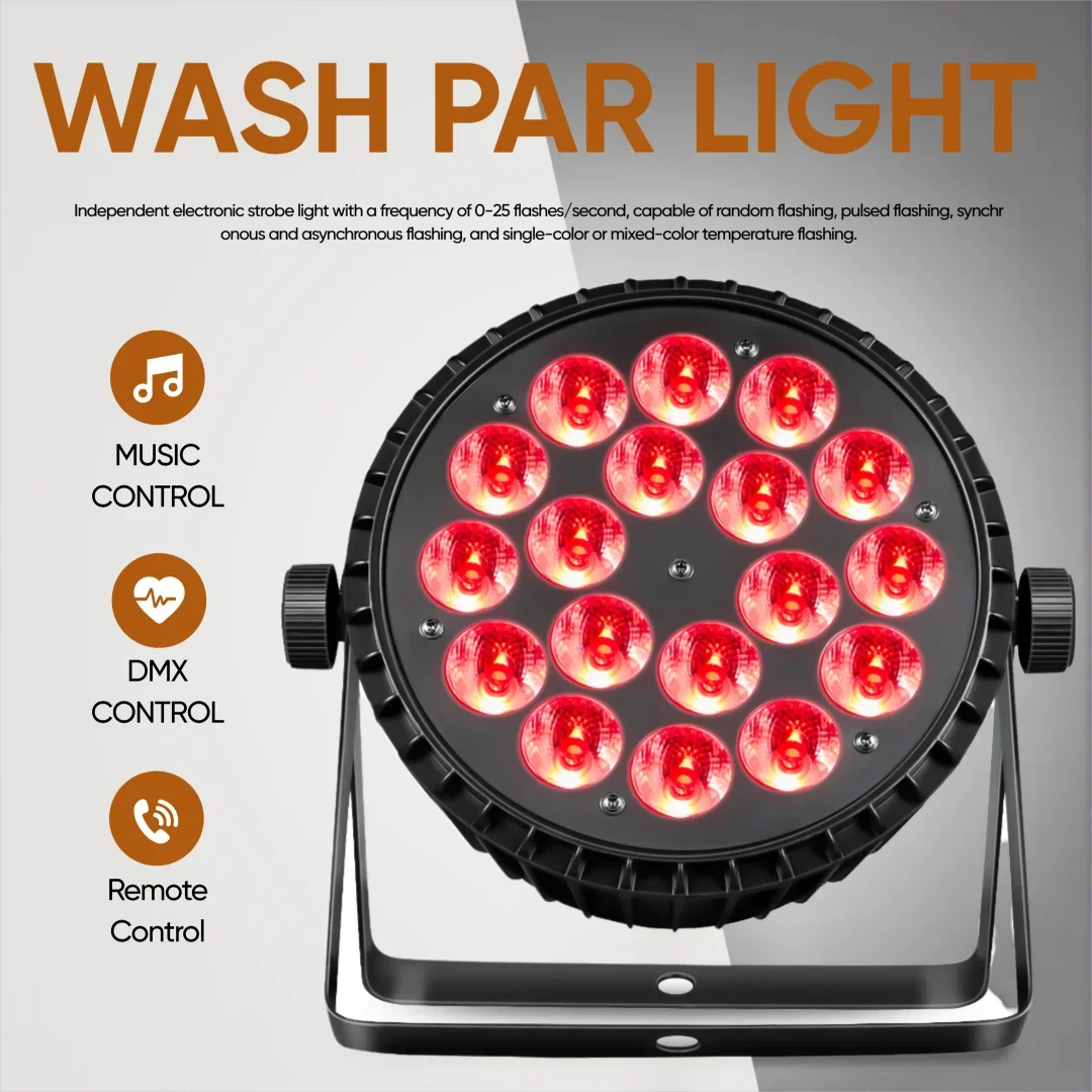 2PCS LED Wash Par Light 200W 4IN1 RGBW Flat Stage Lighting Effect 0~25HZ Electronic Strobe Lights for DJ Disco Party Bar Show
2PCS LED Wash Par Light 200W 4IN1 RGBW Flat Stage Lighting Effect 0~25HZ Electronic Strobe Lights for DJ Disco Party Bar Show