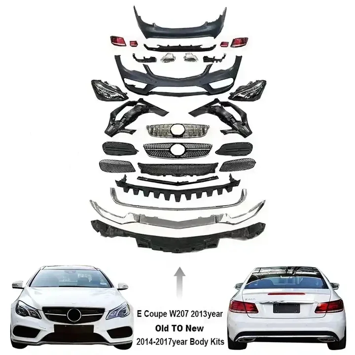 Old to New Style W207 Bodykit Suitable For Mercedes E Class W207 Front Bumper Rear Diffuser Headlights Coupe C207 Body Kit
Old to New Style W207 Bodykit Suitable For Mercedes E Class W207 Front Bumper Rear Diffuser Headlights Coupe C207 Body Kit