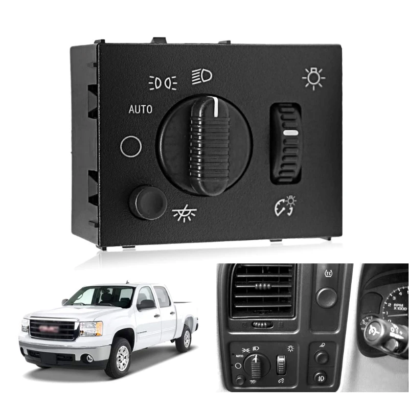 Переключатель фар для Cadillac, Hummer, Chevy Silverado, GMC Sierra, Yukon, диммер фар
Переключатель фар для Cadillac, Hummer, Chevy Silverado, GMC Sierra, Yukon, диммер фар