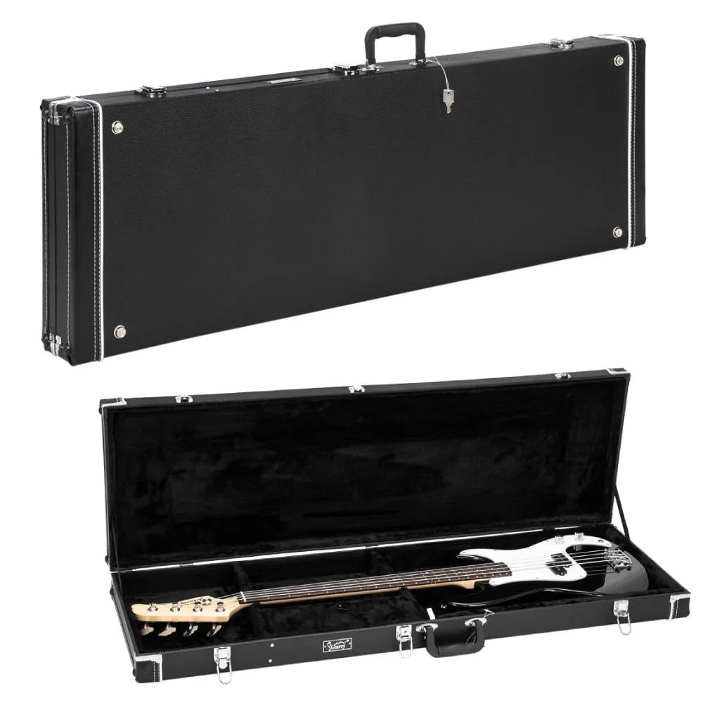 Electric Bass Guitar Hardshell Case Wood Carrying Portable Box Square
Electric Bass Guitar Hardshell Case Wood Carrying Portable Box Square