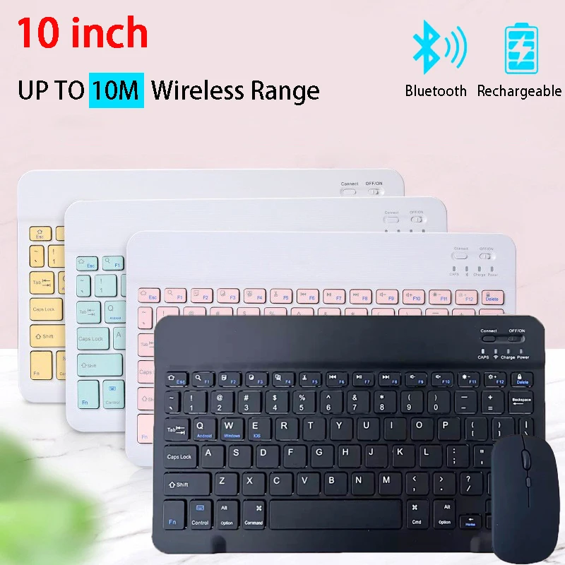 10inch Wireless Bluetooth Keyboard Rechargeable iPad Keyboard with Mouse Mini Keyboard for Laptop Tablet Android iOS Windows
10inch Wireless Bluetooth Keyboard Rechargeable iPad Keyboard with Mouse Mini Keyboard for Laptop Tablet Android iOS Windows