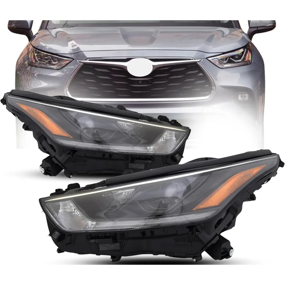 Headlight Assembly Replacement 2021 Highlander LED Headlamp with Bulb and DRL CAPA Certified Right Left
Headlight Assembly Replacement 2021 Highlander LED Headlamp with Bulb and DRL CAPA Certified Right Left