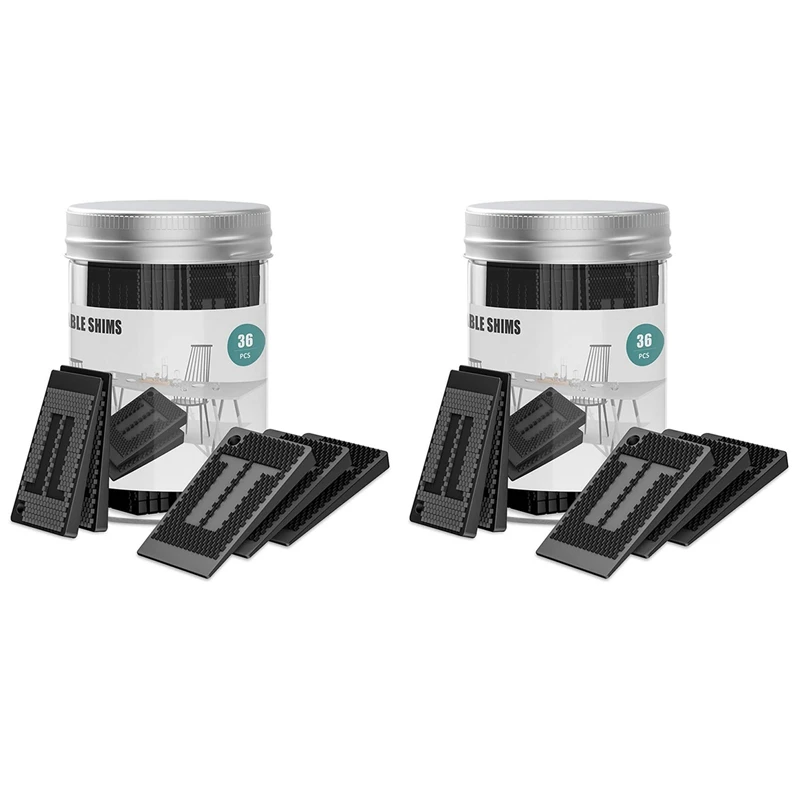 Plastic Shims For Leveling - 72 Piece Jar, Strong And Durable Table Wedges, DIY Levelers For Furniture, Table, Chair
Plastic Shims For Leveling - 72 Piece Jar, Strong And Durable Table Wedges, DIY Levelers For Furniture, Table, Chair