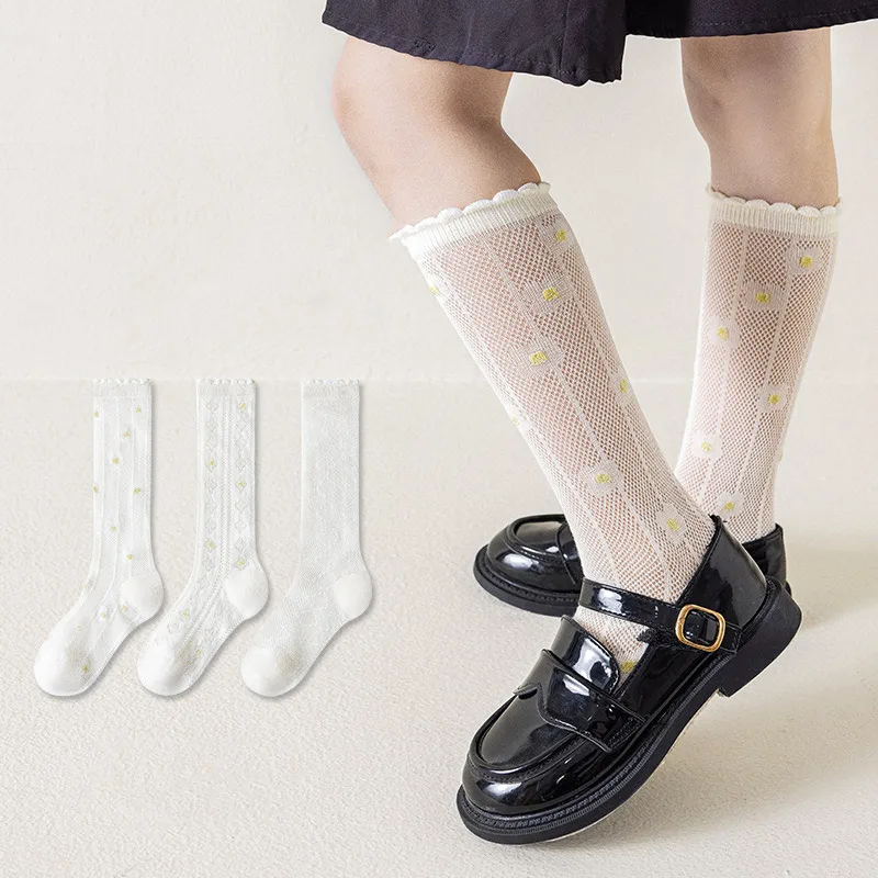 Princess White Stockings for Girls Summer Hollow Mesh Long Socks Thin Breathable Children Calf Socks 3-8Year Kids Cotton Sock
Princess White Stockings for Girls Summer Hollow Mesh Long Socks Thin Breathable Children Calf Socks 3-8Year Kids Cotton Sock