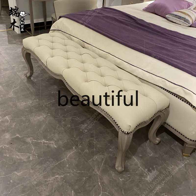 American solid wood bedside stool bedroom soft bag leather light luxury bed living room sofa shoe change stool
American solid wood bedside stool bedroom soft bag leather light luxury bed living room sofa shoe change stool