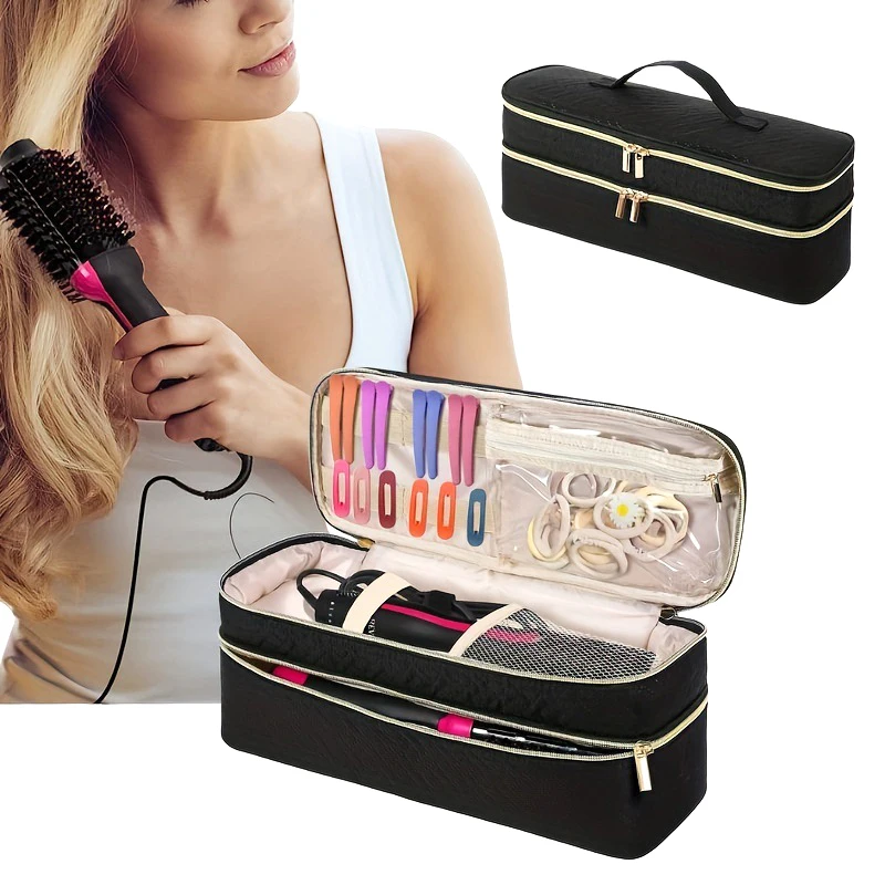 Portable Hair Dryer Case Waterproof Large Capacity Hair Curler Bag Double-Layer Hair Bag Dryer Accessories Tools Travel Bag Gift
Portable Hair Dryer Case Waterproof Large Capacity Hair Curler Bag Double-Layer Hair Bag Dryer Accessories Tools Travel Bag Gift