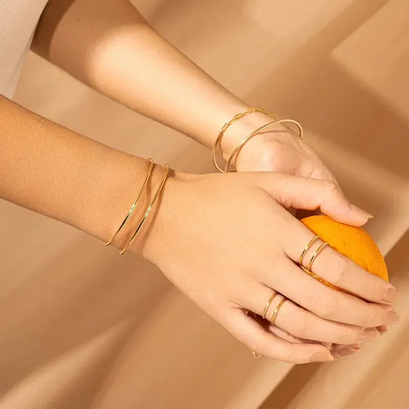 14K Gold Filled Double Band Cuff Bangle for Women Dreamy Stacking Bracelet Jewelry Charms Vintage Bridesmaid Gift
14K Gold Filled Double Band Cuff Bangle for Women Dreamy Stacking Bracelet Jewelry Charms Vintage Bridesmaid Gift