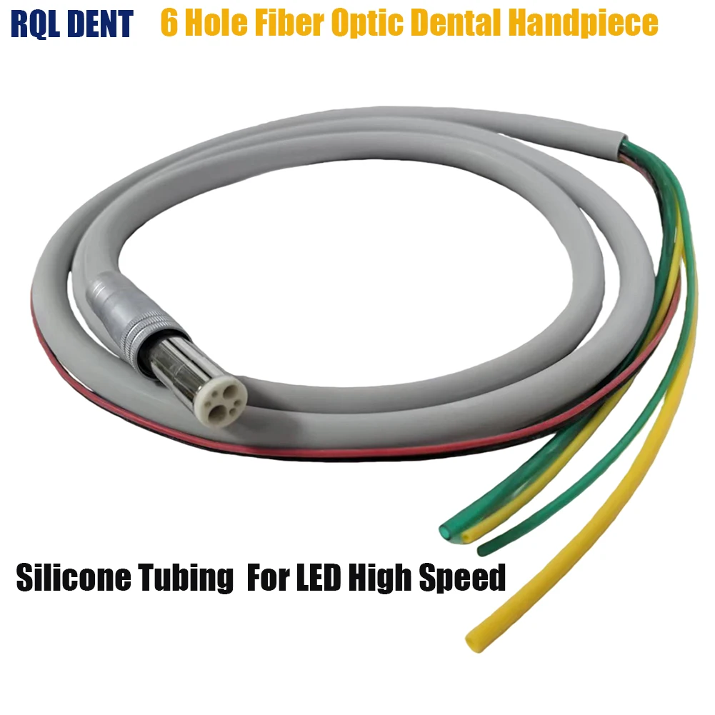6 Hole Fiber Optic Dental High Speed Handpiece Tube Silicone Material Dental Unit Replacement Good Quality
6 Hole Fiber Optic Dental High Speed Handpiece Tube Silicone Material Dental Unit Replacement Good Quality