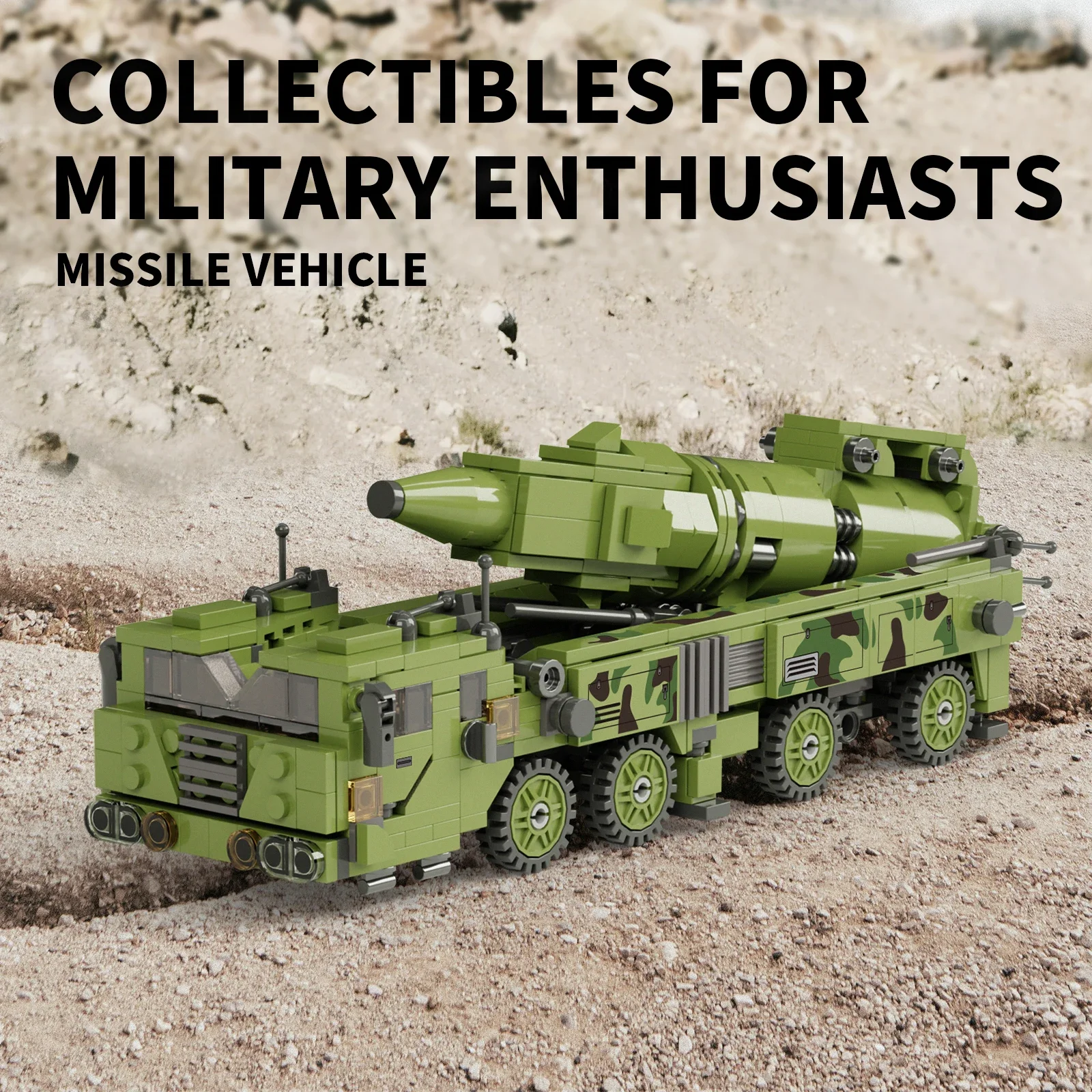 Missile Vehicle Building Blocks 1009 PCS Military Truck Tank Brick Model with Missile Launcher Toy for 14+ Teen
Missile Vehicle Building Blocks 1009 PCS Military Truck Tank Brick Model with Missile Launcher Toy for 14+ Teen