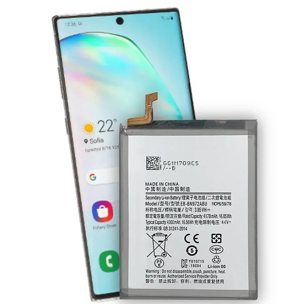 EB-BN972ABU Аккумулятор для Samsung GALAXY Note 10+ Note10 Plus SM-N975F/DS Сменный аккумулятор для телефона 4300 мАч
EB-BN972ABU Аккумулятор для Samsung GALAXY Note 10+ Note10 Plus SM-N975F/DS Сменный аккумулятор для телефона 4300 мАч