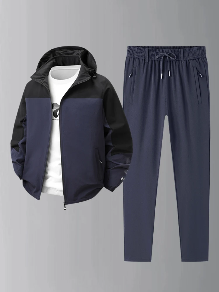 Мужской осенне-зимний спортивный костюм, ветрозащитный, водонепроницаемый, для альпинизма, бега, тренировок, для езды на велосипеде, длинное пальто, брюки, два пил...
Мужской осенне-зимний спортивный костюм, ветрозащитный, водонепроницаемый, для альпинизма, бега, тренировок, для езды на велосипеде, длинное пальто, брюки, два пил...