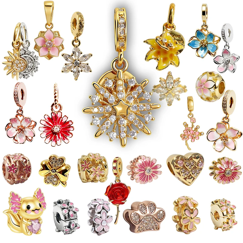 New Original Charms Bead,Pink Pansy Flower&Paw Print Charm,Pink Scooter Dangle Charm Bead Fit Pendant Bracelet Women Jewelry Gif
New Original Charms Bead,Pink Pansy Flower&Paw Print Charm,Pink Scooter Dangle Charm Bead Fit Pendant Bracelet Women Jewelry Gif