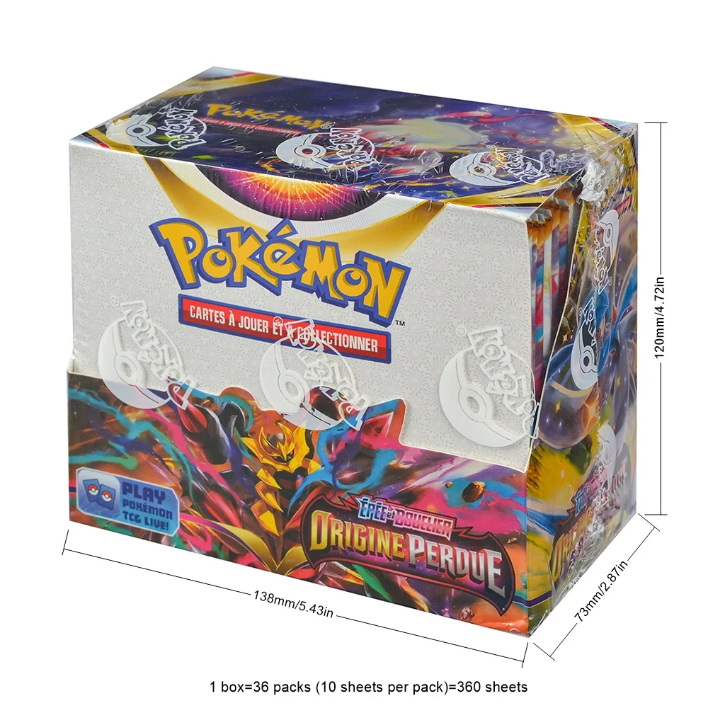 360Pcs French Pokémon TCG: 360 ORIGINE PERDUE Box Pokemon Cards 36 Pack Box
360Pcs French Pokémon TCG: 360 ORIGINE PERDUE Box Pokemon Cards 36 Pack Box