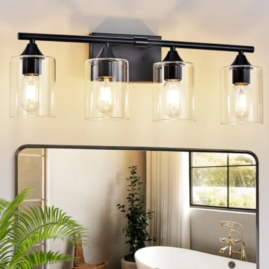 Bathroom Light Fixtures, Bathroom Vanity Light, Bathroom Lights Over Mirror with Clear Glass Shade, Modern Sconce Wall Lighting
Bathroom Light Fixtures, Bathroom Vanity Light, Bathroom Lights Over Mirror with Clear Glass Shade, Modern Sconce Wall Lighting