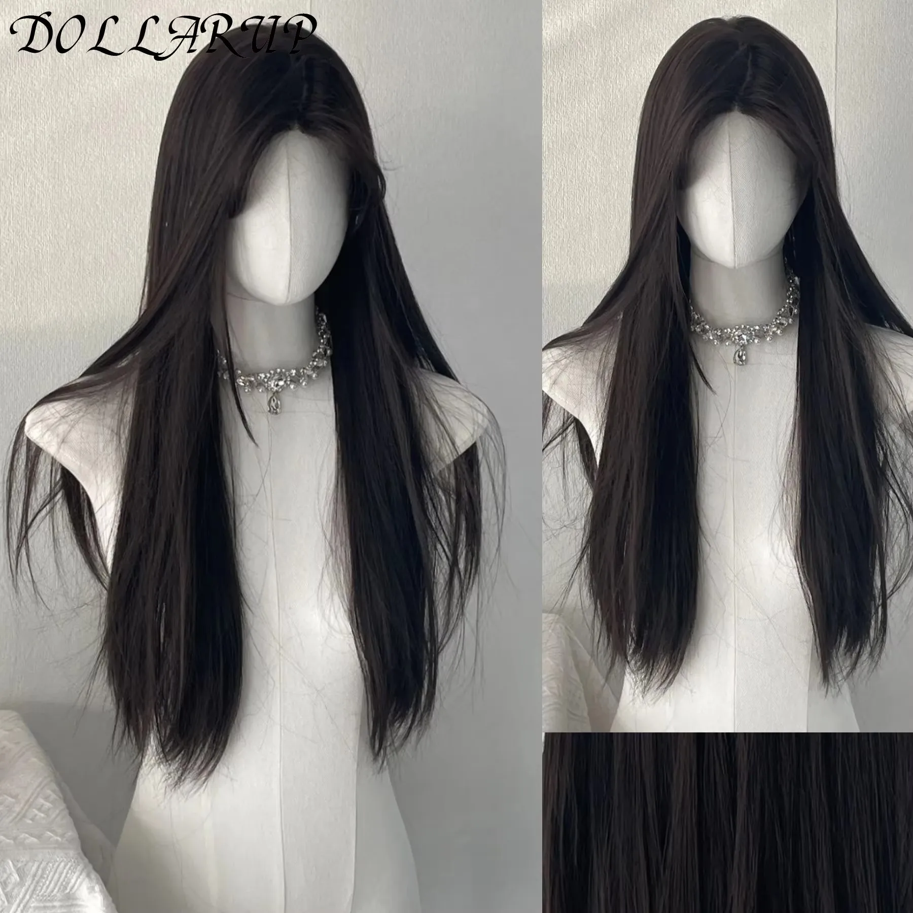 JKL Black Wig for Women Long Straight Hair Headband Front Wig Cosplay Temperament for Daily Use Lolita Black Synthetic Wigs
JKL Black Wig for Women Long Straight Hair Headband Front Wig Cosplay Temperament for Daily Use Lolita Black Synthetic Wigs