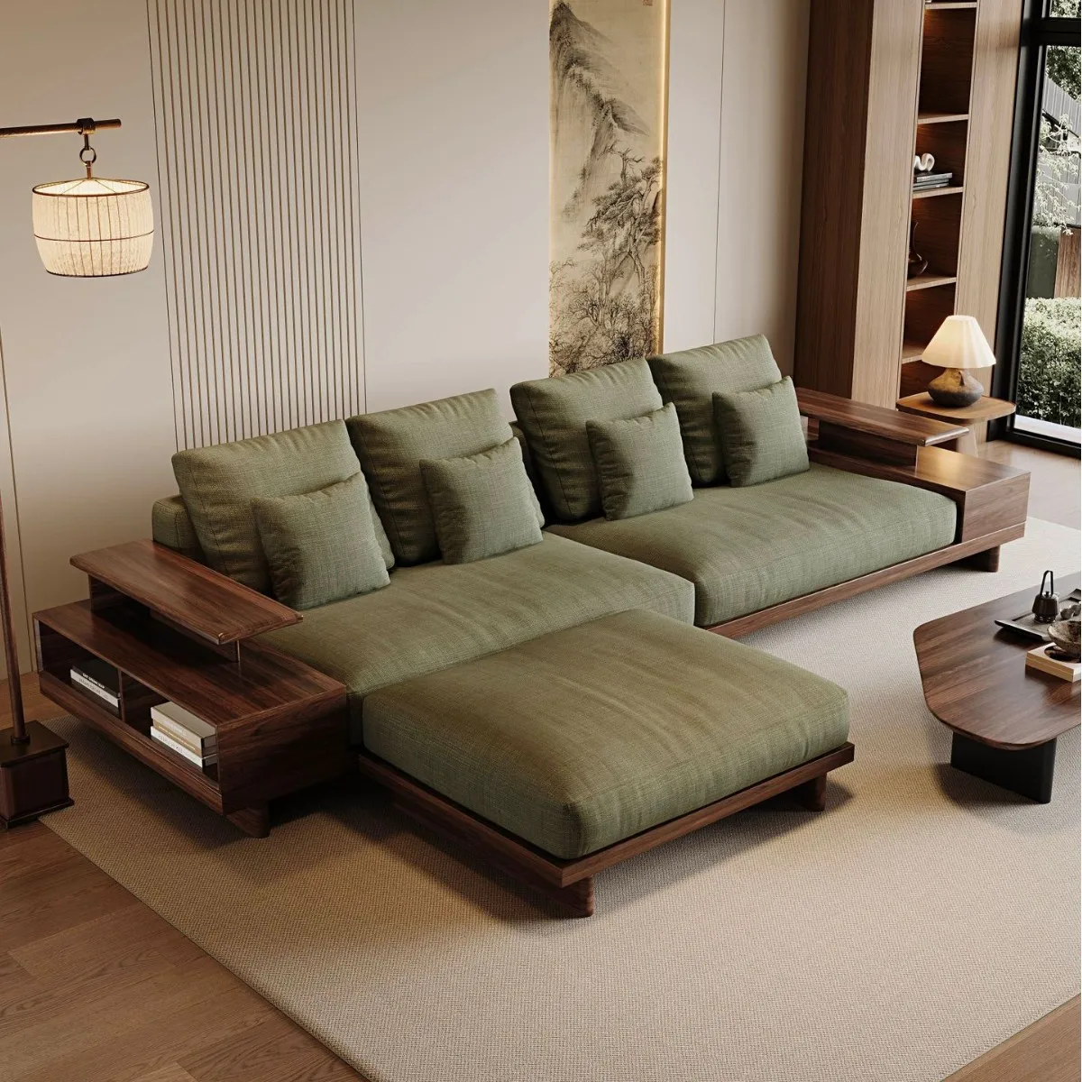 # North American Black Walnut Solid Wood Multi-function Sofa Set For Small Apartment Luxury Zen Design Eco Cotto
# North American Black Walnut Solid Wood Multi-function Sofa Set For Small Apartment Luxury Zen Design Eco Cotto