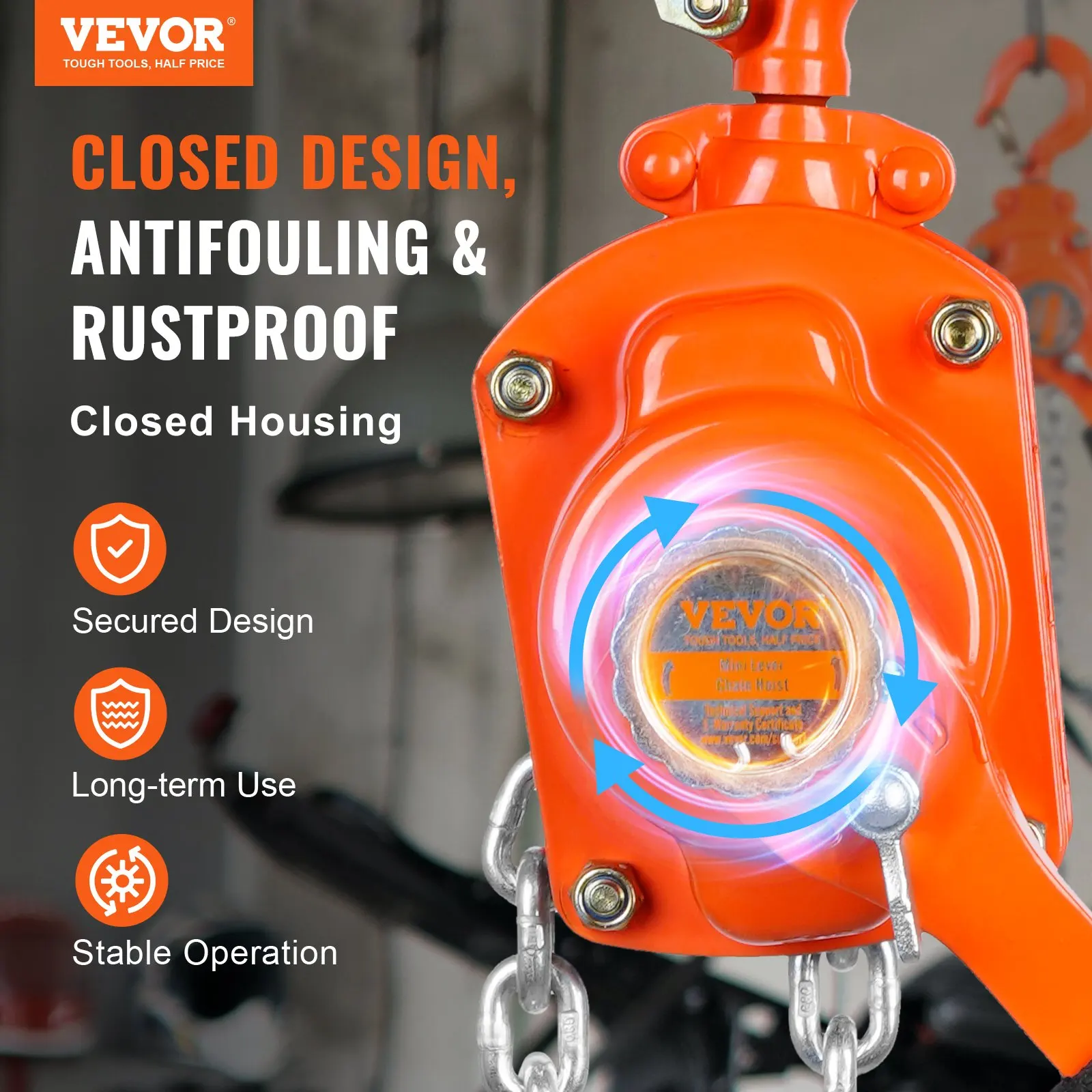 Capacity 10 FT Come Along, G80 Galvanized Carbon Steel With Weston Double-Pawl Brake, Auto Chain Leading 360 Rotation Hook, For
Capacity 10 FT Come Along, G80 Galvanized Carbon Steel With Weston Double-Pawl Brake, Auto Chain Leading 360 Rotation Hook, For