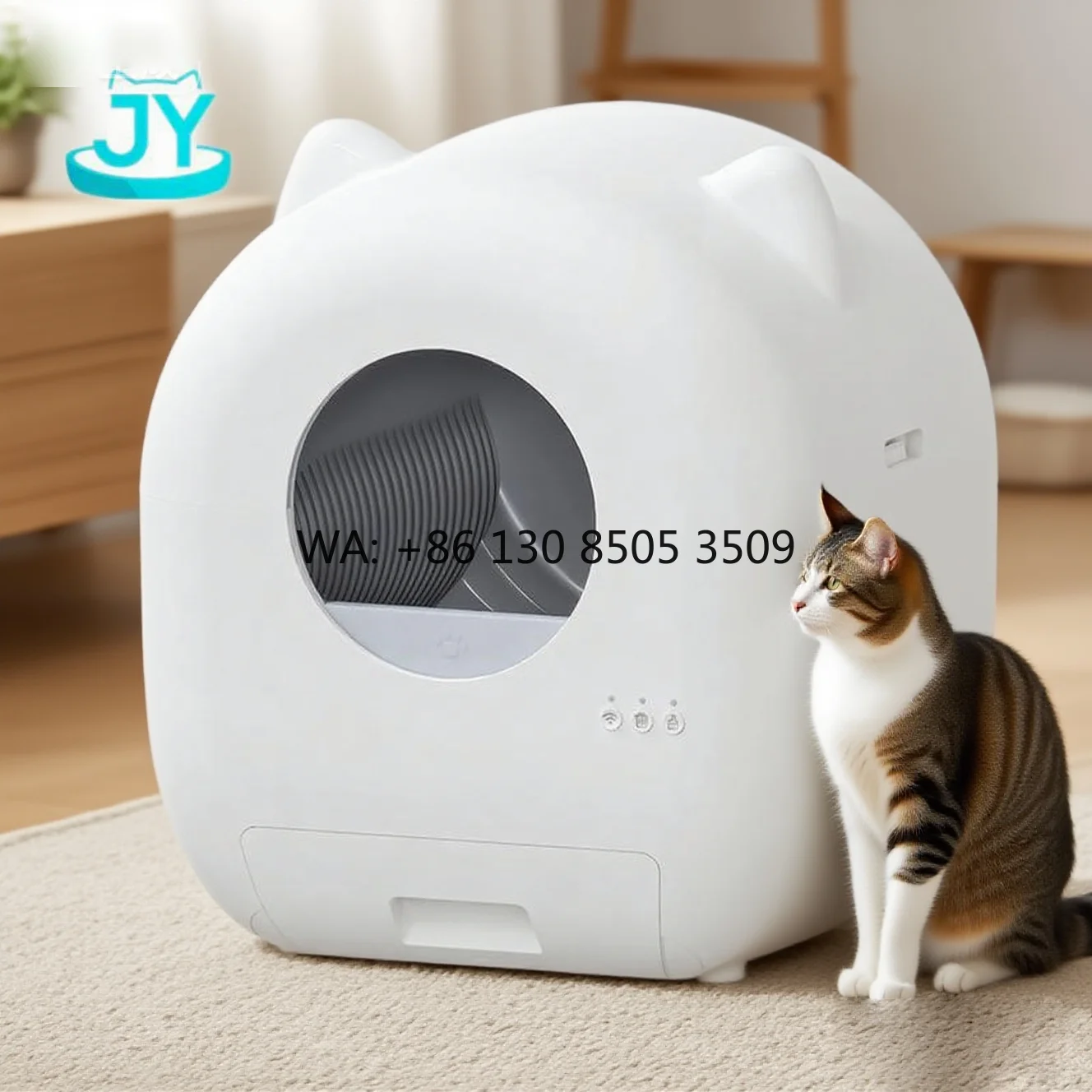 Smart Intelligent App Control Enclosed Large Space Self Cleaning Odor Removal Automatic Cat Litter Box
Smart Intelligent App Control Enclosed Large Space Self Cleaning Odor Removal Automatic Cat Litter Box
