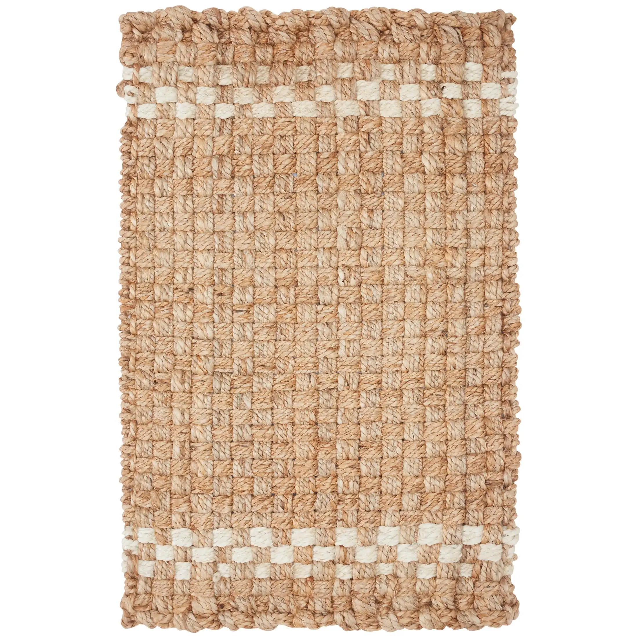 Beautiful Outdoor Handwoven Jute Doormat by Drew Barrymore, 18 X 30, White/Natural
Beautiful Outdoor Handwoven Jute Doormat by Drew Barrymore, 18 X 30, White/Natural