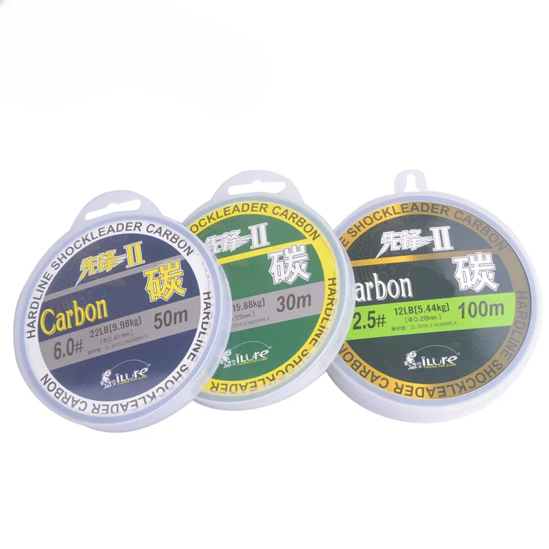 New 100% 30m-50m-100m Fluorocarbon Fishing Line Transparent Monofilament Wire Leader Line Carbon Fiber Carp Sinking Lines Pesca
New 100% 30m-50m-100m Fluorocarbon Fishing Line Transparent Monofilament Wire Leader Line Carbon Fiber Carp Sinking Lines Pesca
