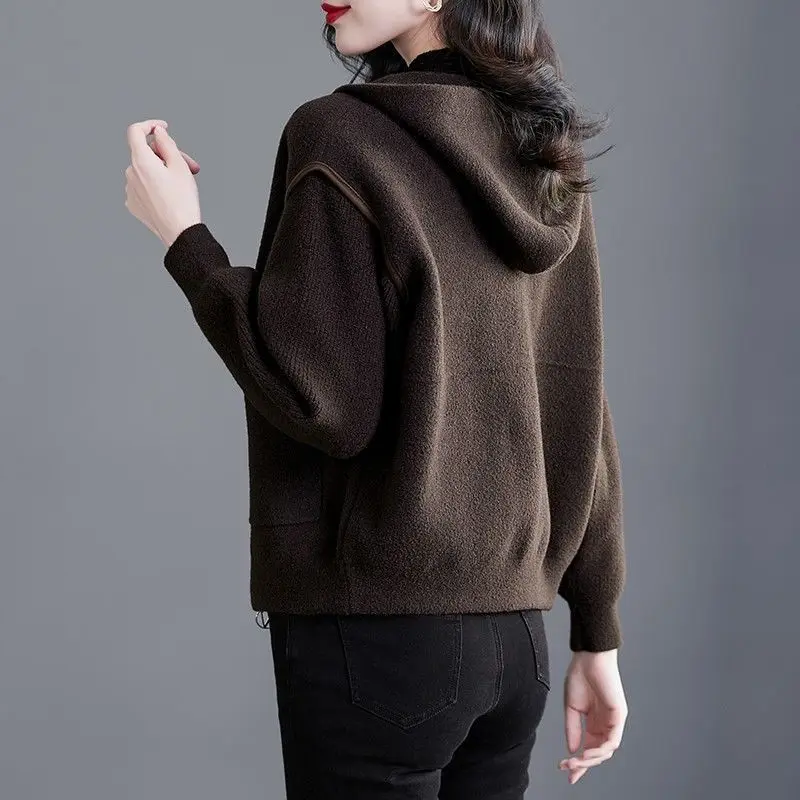 Fashionable Short Double-Faced Faux Velvet Woolen Coat Zipper Ladies Cardigan Spring Autumn New Style Commute PU Material
Fashionable Short Double-Faced Faux Velvet Woolen Coat Zipper Ladies Cardigan Spring Autumn New Style Commute PU Material